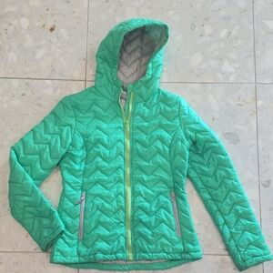 Free Country Light Green Hooded Puffer Jacket